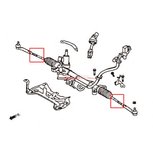 ZSS Steering Rack End Fits Subaru Impreza WRX GE/GH/GR/GV/XV/GP/GJ & Forester SH