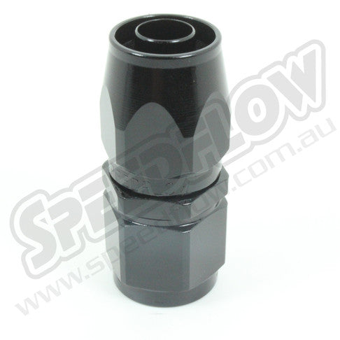 Speedflow -06AN 100 Series Straight Hose End - Black