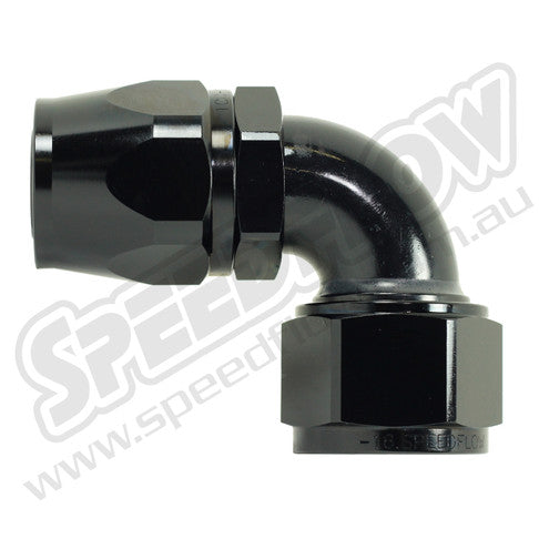 Speedflow -04AN 100 Series 90° Hose End - Black