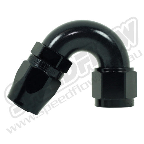 Speedflow -06AN 100 Series 150° Hose End - Black