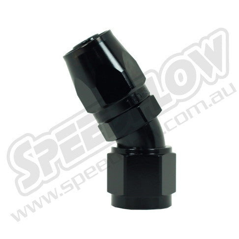 Speedflow -06AN 100 Series 30° Hose End - Black