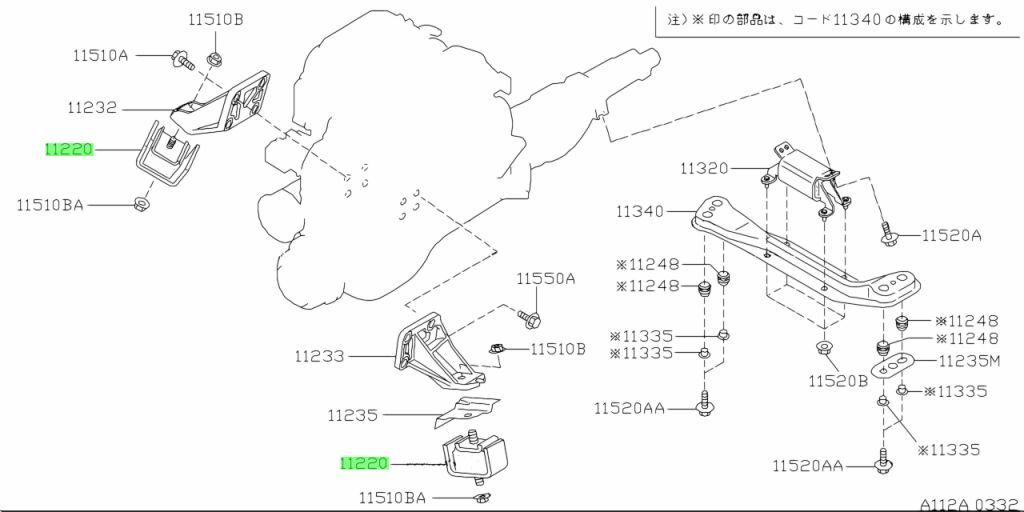 Nissan Engine Mount R32 / R33 GTR