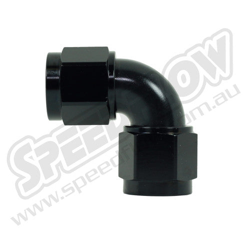 Speedflow -06AN 100 Series 90° Female Swivel - Black