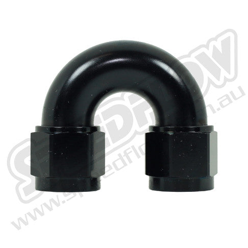 Speedflow 08AN 100 Series 180° Female Swivel - Black