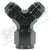 Speedflow -06AN 100 Series Female/2X Male 'Y' Swivel - Black