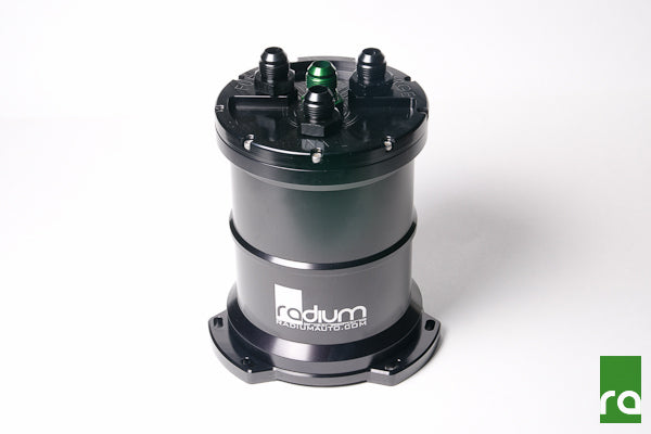 Radium High Volume Fuel Surge Tank, Single 10AN Center Pickup for External Pump