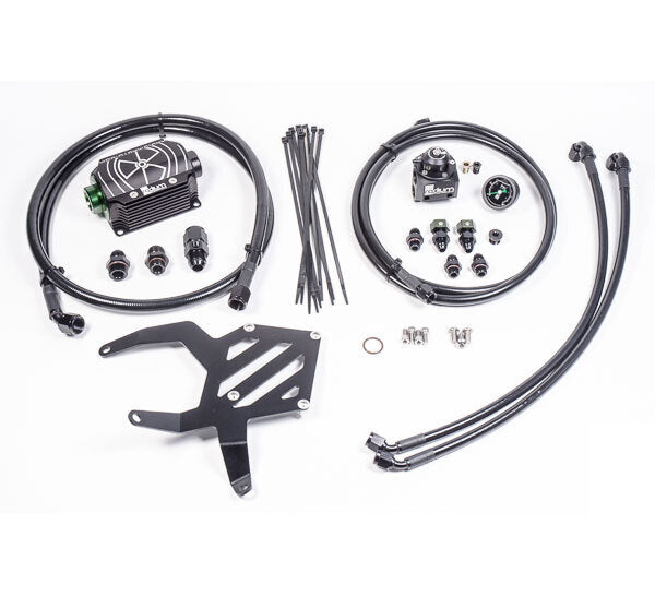 Radium FR-S/BRZ/86, Fuel Hanger Plumbing Kit, Stainless Filter (10 Micron) - Includes Hardware & Regulator)
