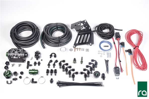 Radium Port Injection FST Install Kit, Focus Ecoboost, Black DMR