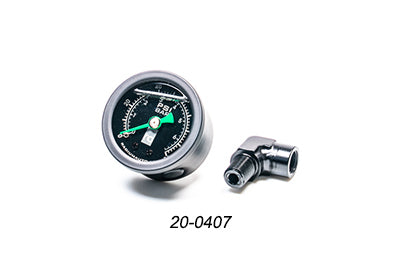 Radium Fuel Pressure Gauge with 90° Adapter