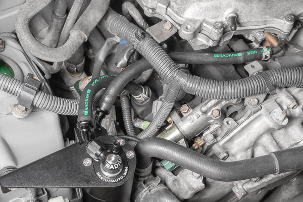 Radium PCV Catch Can Kit, Nissan Z33 V35, VQ35DE, Fluid Lock