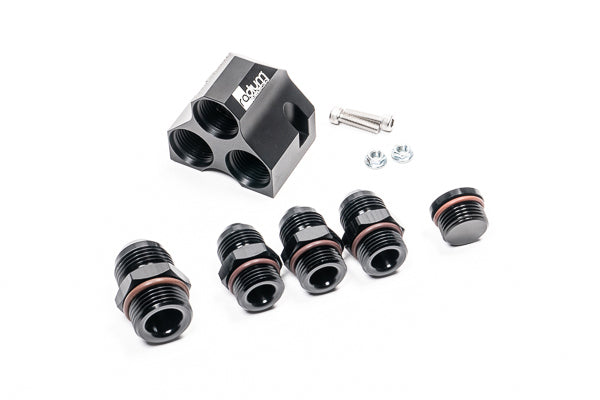 Radium Distribution Block, 12-10-10-10 with Fittings