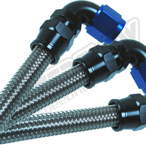 Speedflow -10AN 200 Series Braided Hose - Stainless Steel