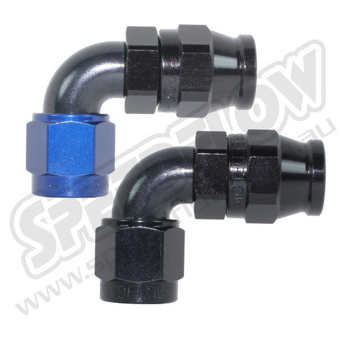 Speedflow -12AN 200 Series 90° Hose End - Black