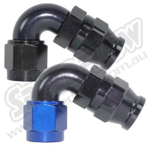 Speedflow -04AN 200 Series 120° Hose End - Black