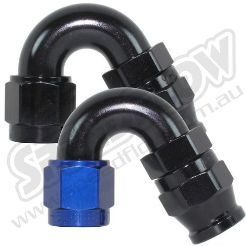 Speedflow -06AN 200 Series 150° Hose End - Black