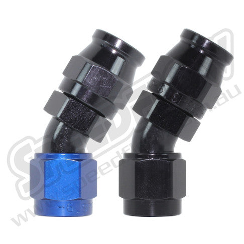 Speedflow -10 30° Hose End- Alloy - Black