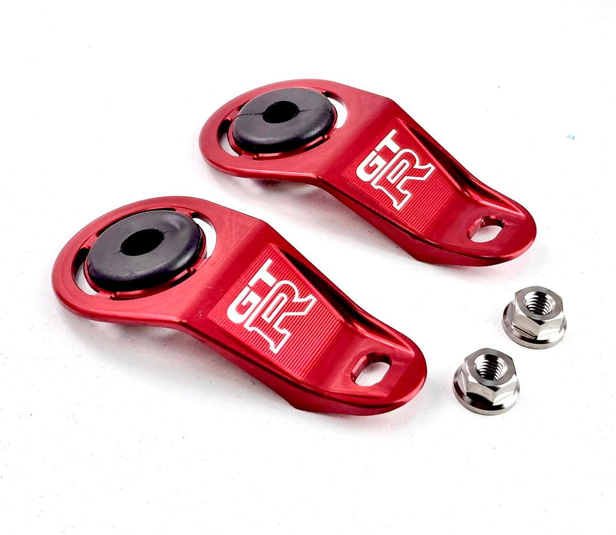 Platinum Racing Products - Billet Radiator Brackets inc Titanium Hardware to suit Nissan Silvia S14