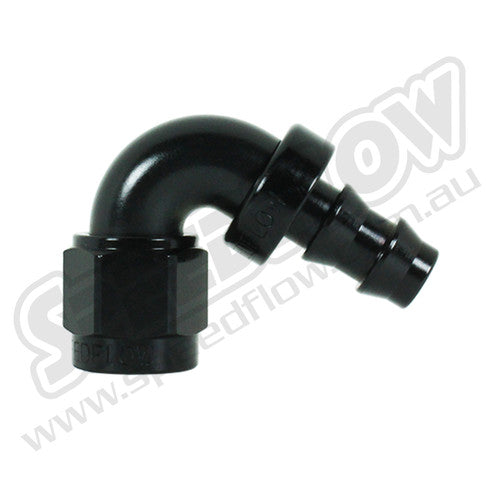 Speedflow -12AN 400 Series '120° Hose End' Black