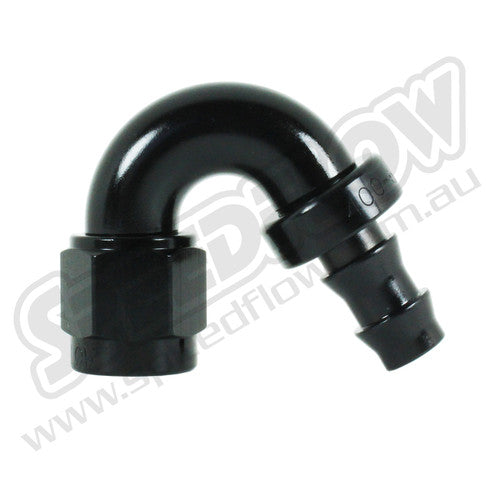 Speedflow -10AN 400 Series '150° Hose End' Black