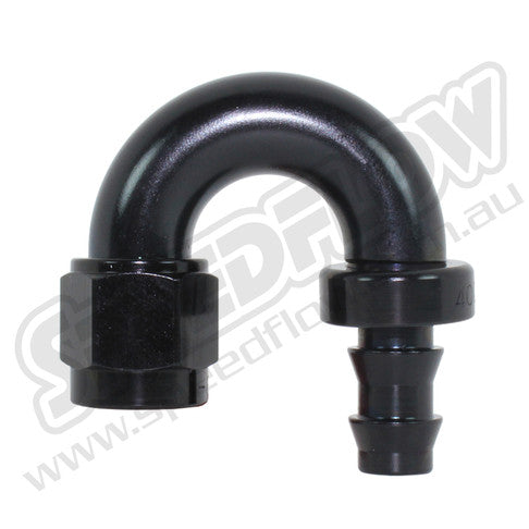 Speedflow -10AN 400 Series 180° Hose End - Black