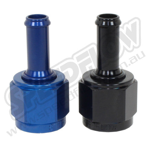 Speedflow -04AN 411 Series 'Straight Hose End' 5/16" - Black