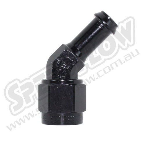 Speedflow -06AN 411 Series '45° Hose End' 3/8" - Black