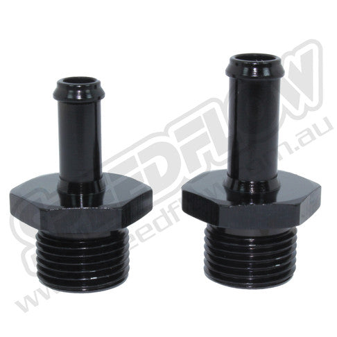Speedflow M14X1.5 "Metric Hose Tail" - 3/8" Barb - Black