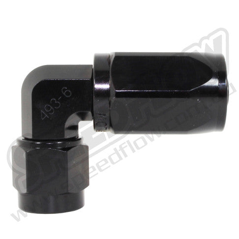Speedflow -08 90° Power Steering Hose End