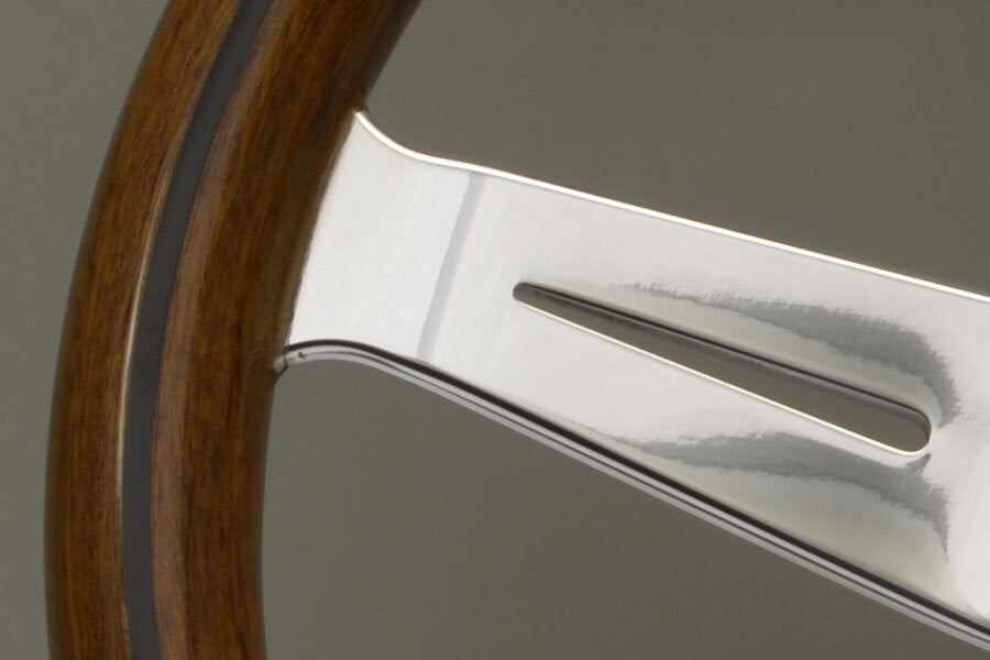 Nardi 330mm Wood Classic with Polished Spokes