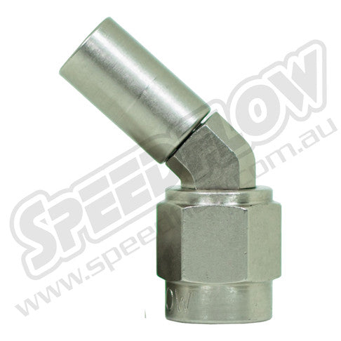 Speedflow -04 45° Crimped Hose End