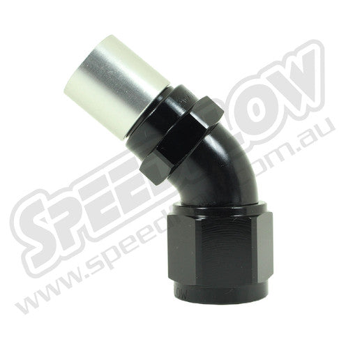 Speedflow -08 45° Crimped Hose End
