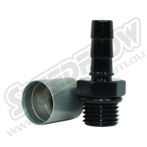 Speedflow Male 3/8-24 H/E - Fuel Injection Crimp