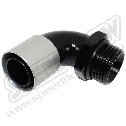 Speedflow -12 O-Ring Port To 90°Crimped Hose End