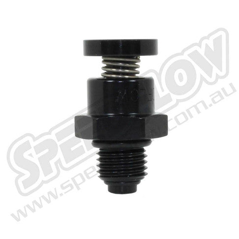 Speedflow Blower Relief Valve 7/16-20 - Black