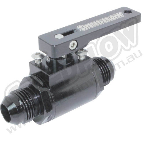 Speedflow -08 Aluminum Ball Valve - Black