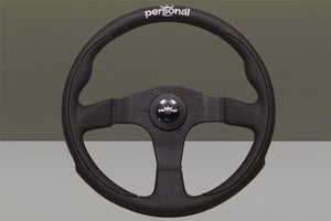 Personal 330mm Black Leather Pole Position