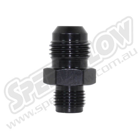 Speedflow -06AN 'Fuel Line Adapter' - 7/16"-24 - Black