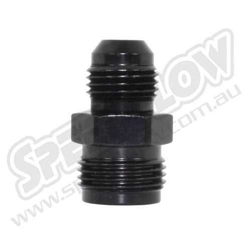 Speedflow -06AN 'TrANsmission & Fuel Line Adapter' - 1/2"-20 - Black
