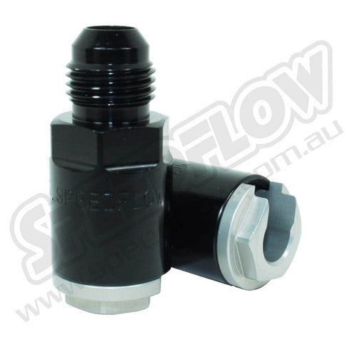 Speedflow -06AN 'Gm Efi Adapter' - 5/16" - Black