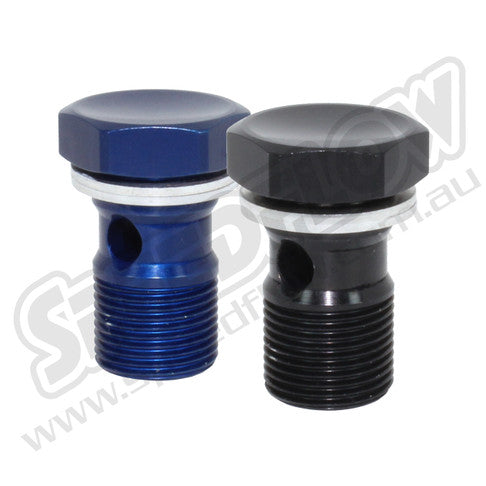 Speedflow 9/16-18" Banjo Bolt - Black