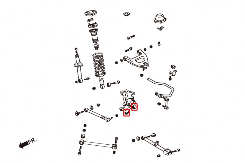 Hardrace Rear Knuckle Bushing Kit JZX90/JZX100 Garage 7