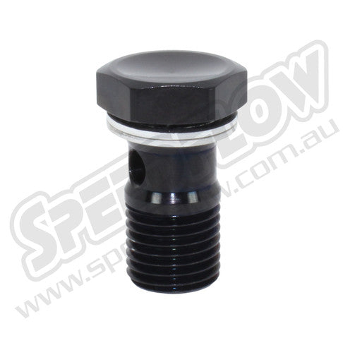 Speedflow M12 X 1.25mm "Banjo Bolt" - Black