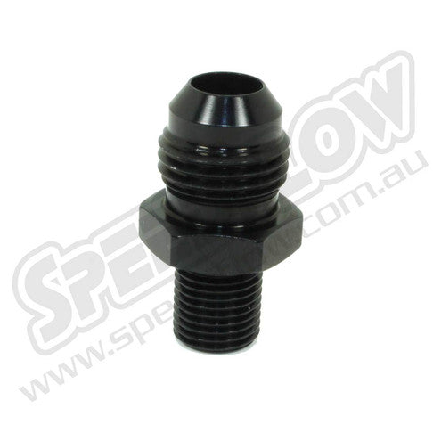 Speedflow -08AN 'Male Metric Adapter' - M10X1.0Mm - Black