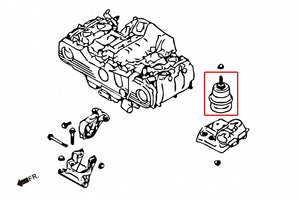 Hardrace Hardened Engine Mount - Subaru Legacy BM/BR