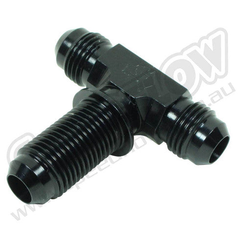Speedflow -06AN Bulkhead Tee - Black