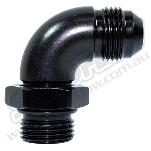 Speedflow -06AN '90° Male Port Adapter' -06Port - Black