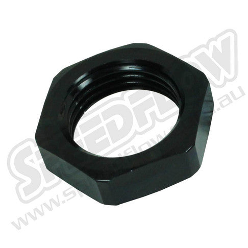 Speedflow -06AN 'Bulkhead Nut' - Black