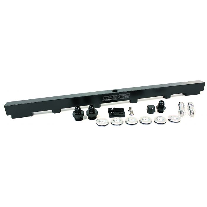 Aeroflow Billet EFI Fuel Rail Kit - RB25 - Black