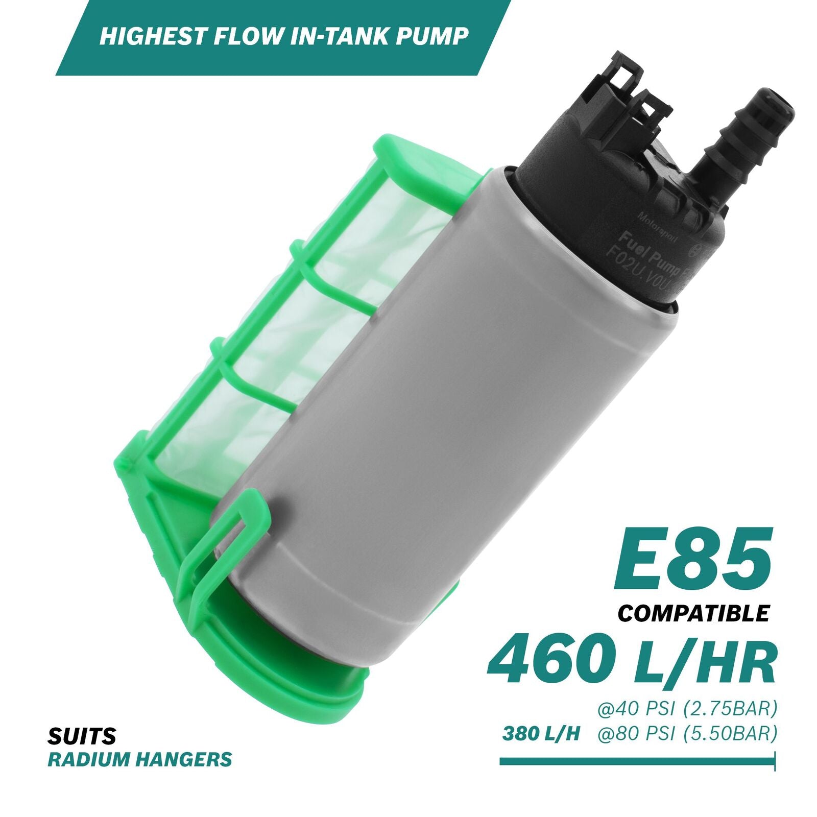 Bosch Motorsports FPx-HF - In-tank Fuel Pump. Up to 540 l/h (BR540)
