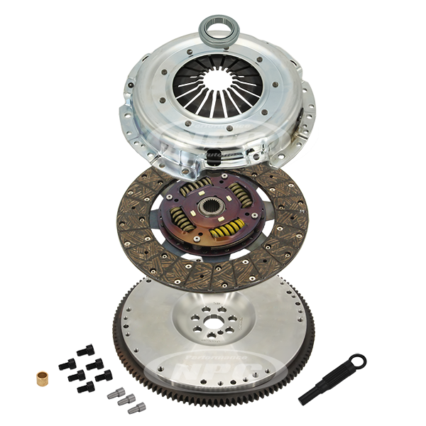 NPC Super Heavy Duty Organic Clutch & Flywheel Package (Heavy Weight 19kg Flywheel) - TD42 TURBO/T